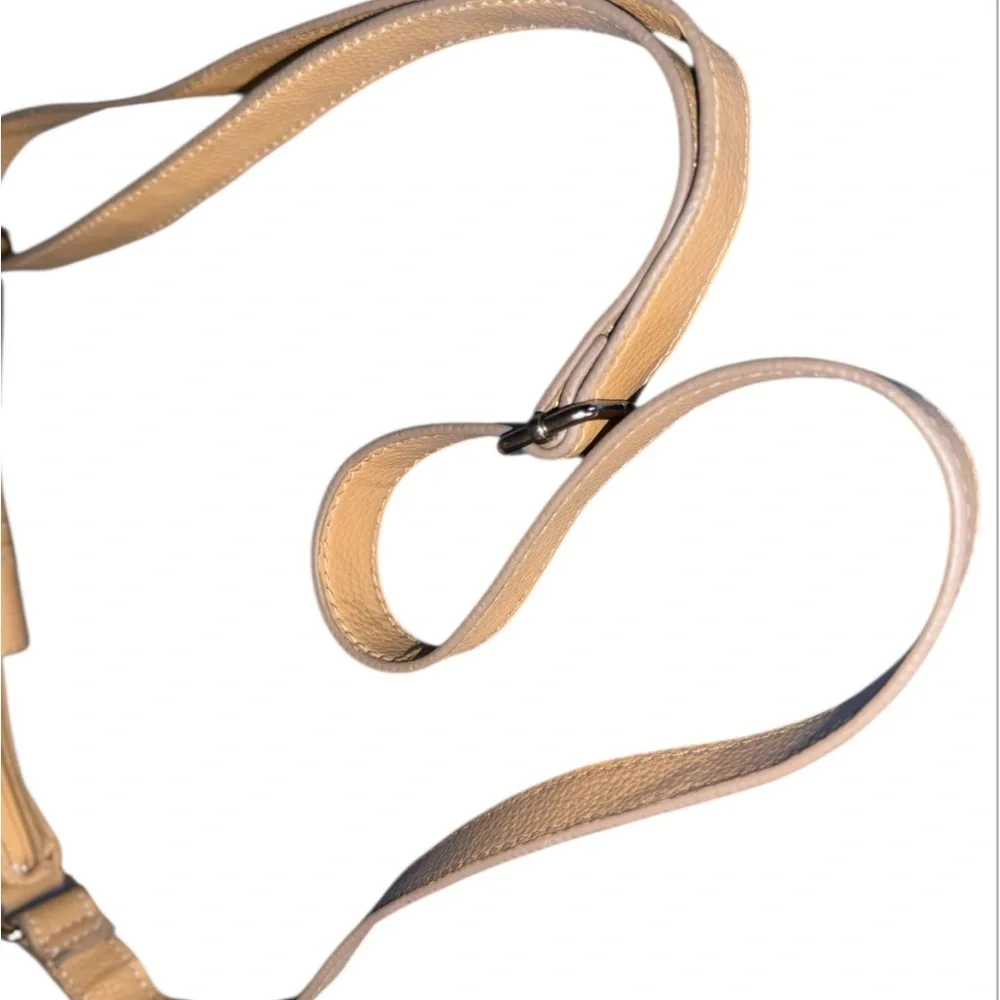 Tan Tignanello Pebbled Leather‎ Shoulder Bag
